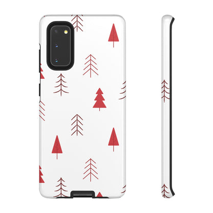 Scandi Red Pine Trees - Samsung Galaxy Series Case