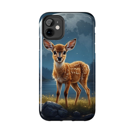 iPhone Case – Enchanted Fawn Under the Moonlit Sky