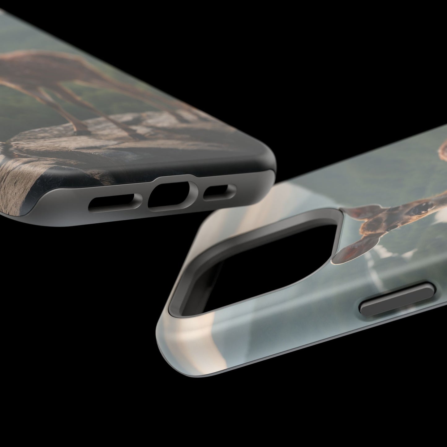 Majestic Fawn Overlooking Mountain Vista MagSafe iPhone Case