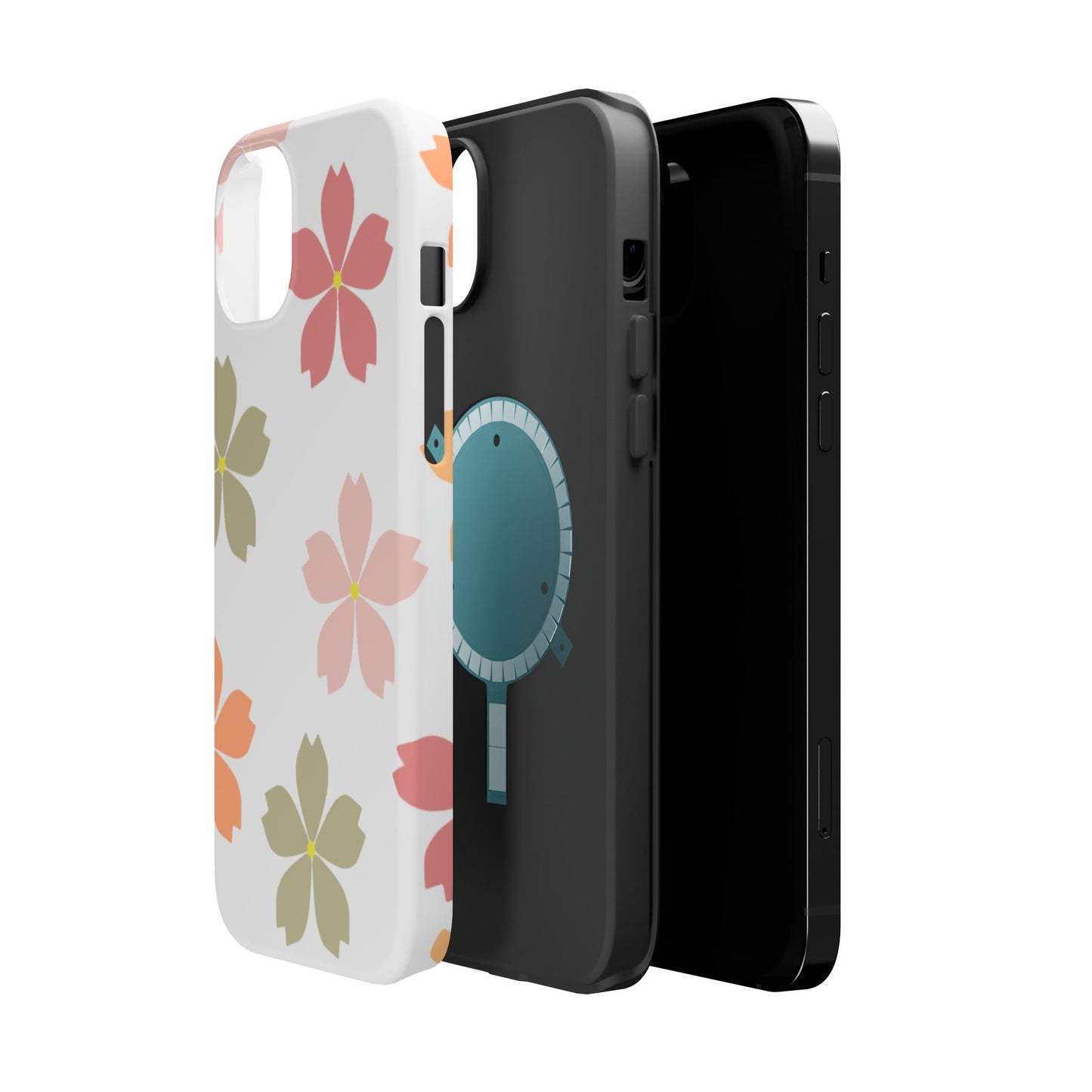 Pastel Sakura Blossom Tough MagSafe iPhone Case – Durable Design with Soft Matte Finish