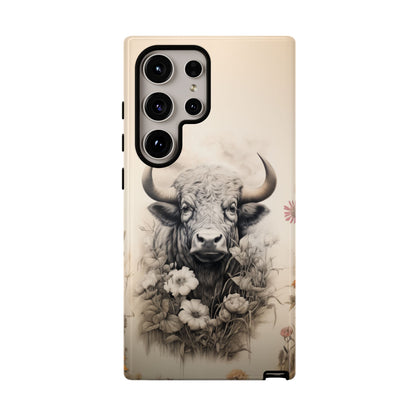 Rustic Cow Case | Floral Western Farmhouse Design - BOGO Cases