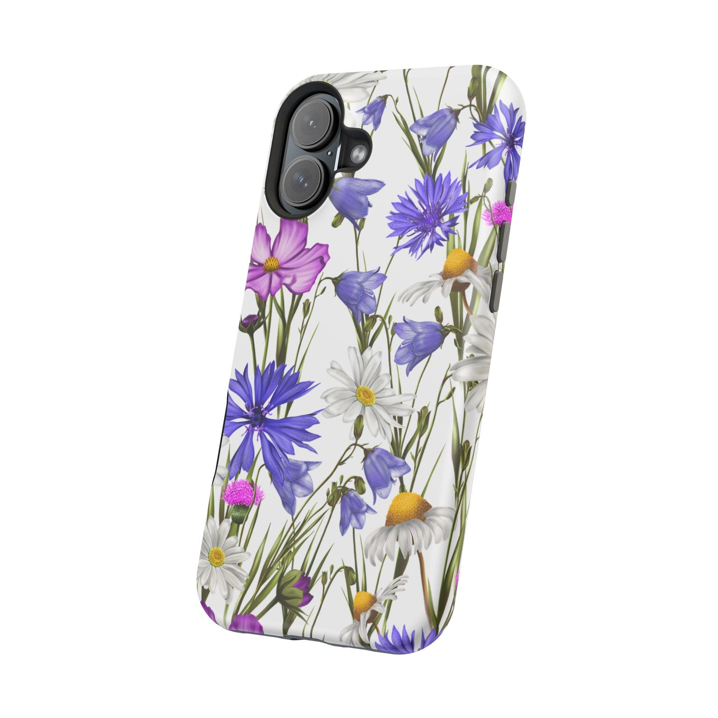 Wildflower Meadow MagSafe Case – Purple, Blue, and White Floral Design