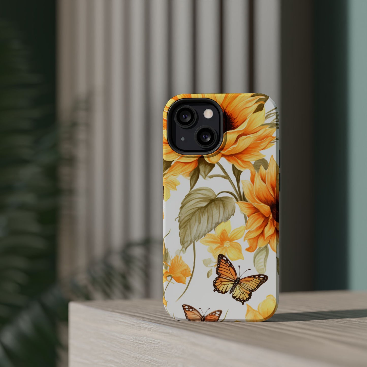Sunflower & Butterfly Bliss - MagSafe iPhone Series Case