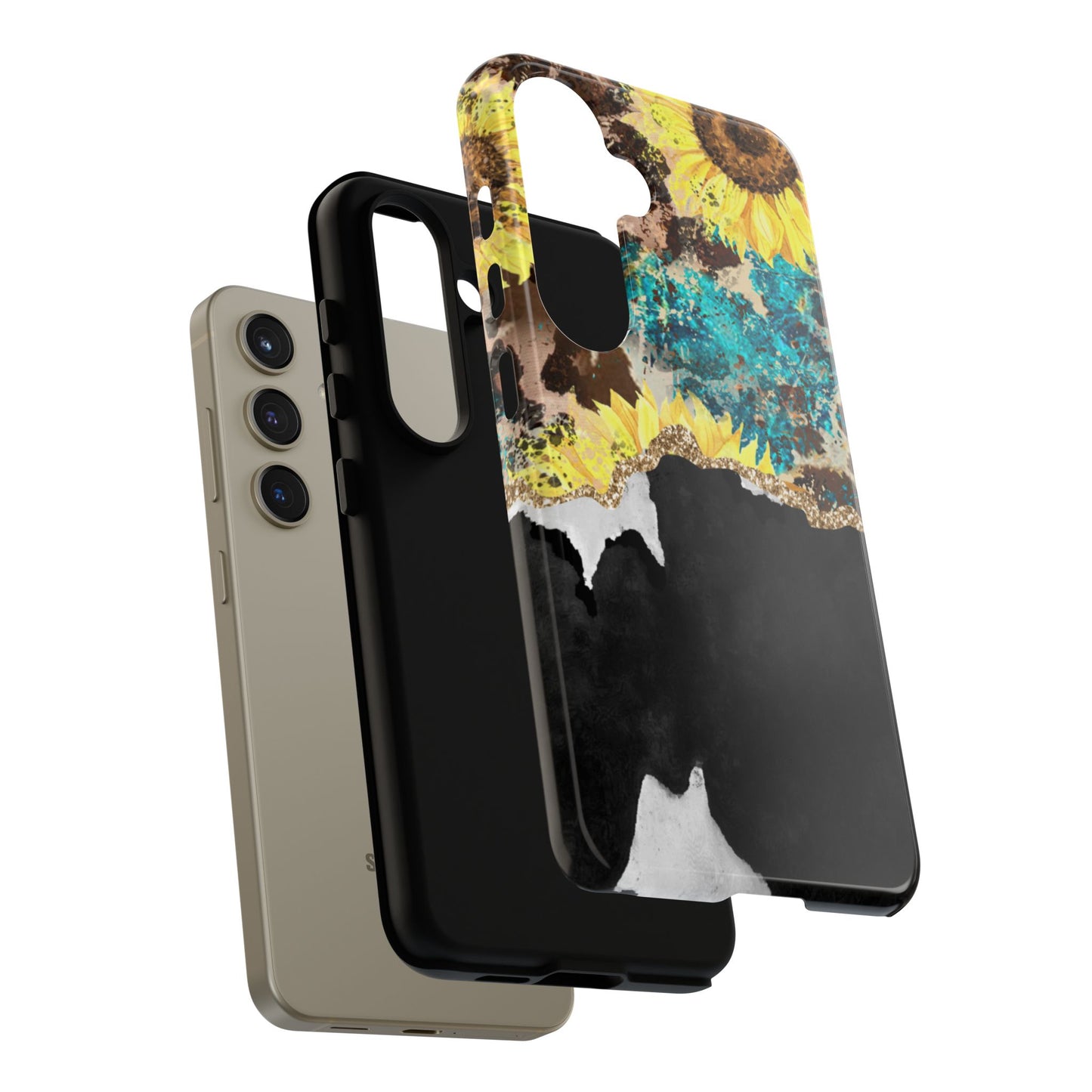 Rustic Sunflower Leopard Glam - Samsung Galaxy Series Case