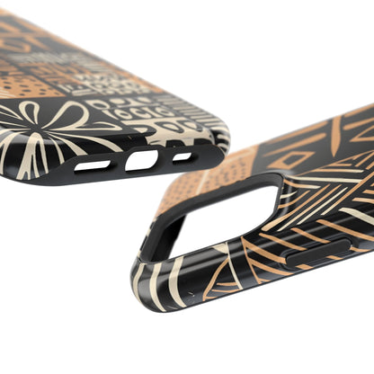 Tribal Geo-Pattern MagSafe Case – Bold Ethnic Design