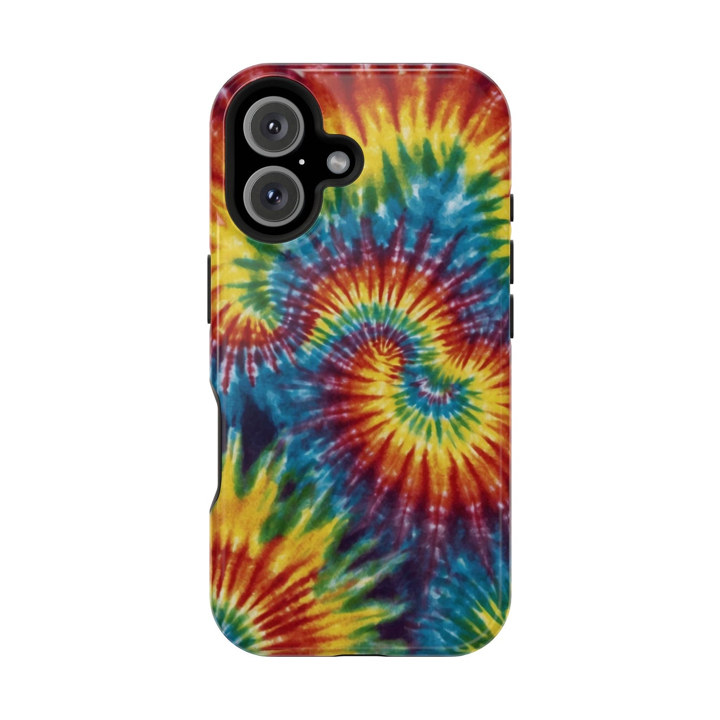 Retro Rainbow Tie-Dye MagSafe Case – Swirl Design