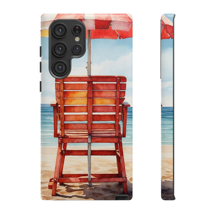 Beachfront Sunset Lounge Samsung Galaxy Case – Rearview Edition