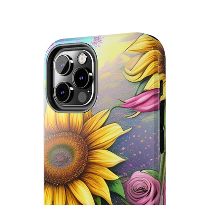 Whimsical Sunflower & Rose Garden - iPhone Series Case