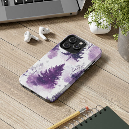 Purple Snowy Forest - iPhone Series Case