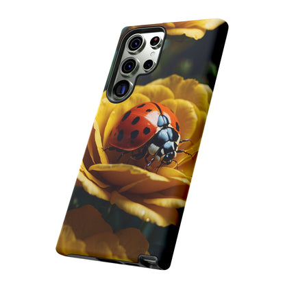 Samsung Galaxy Case: Ladybug on Yellow Petals