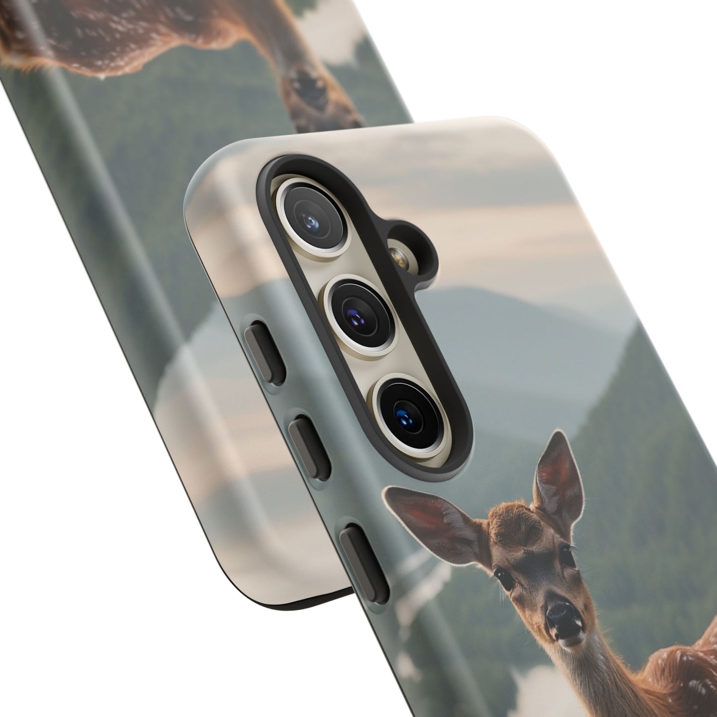 Majestic Fawn Overlooking Mountain Vista Samsung Galaxy Case