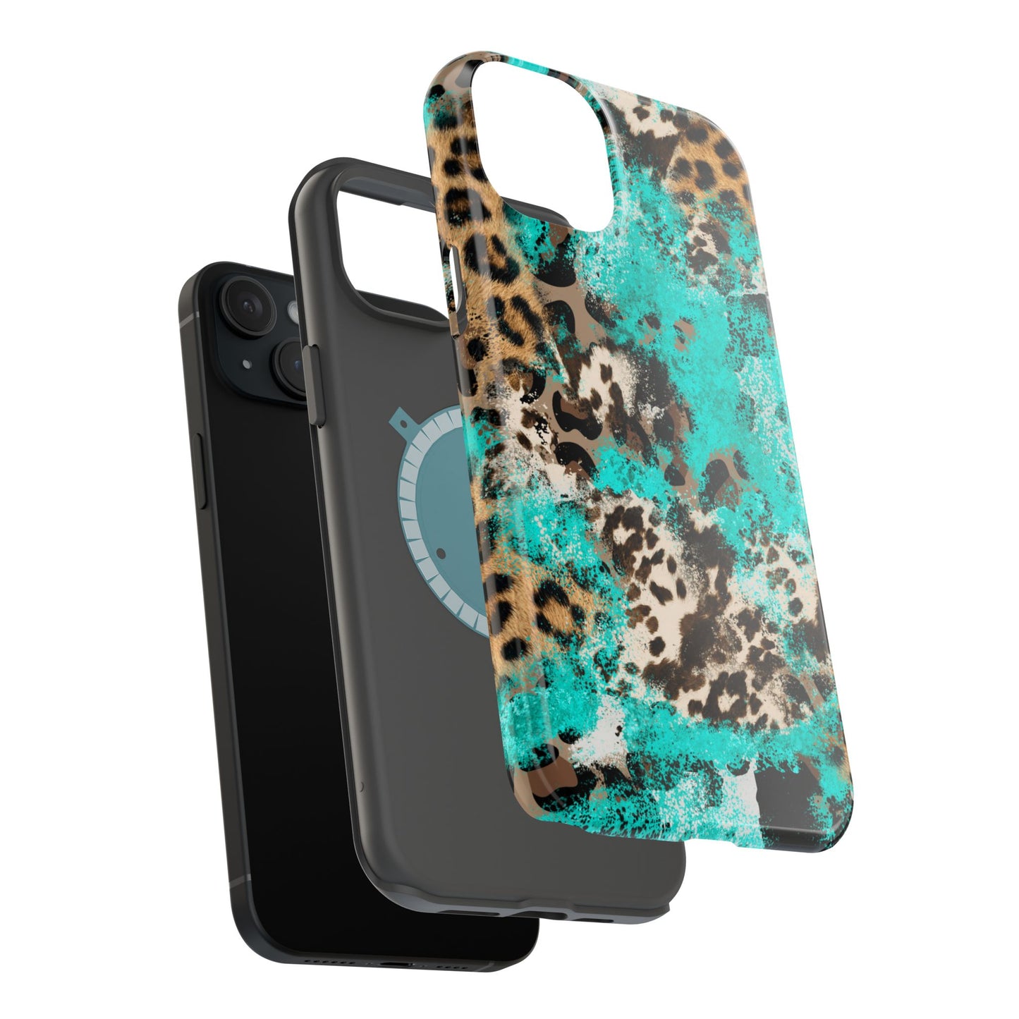 Aqua Splash Leopard - MagSafe iPhone Series Case