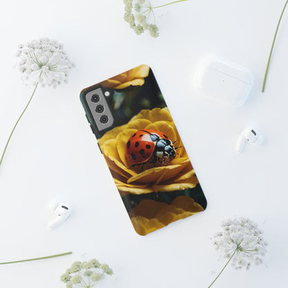 Samsung Galaxy Case: Ladybug on Yellow Petals