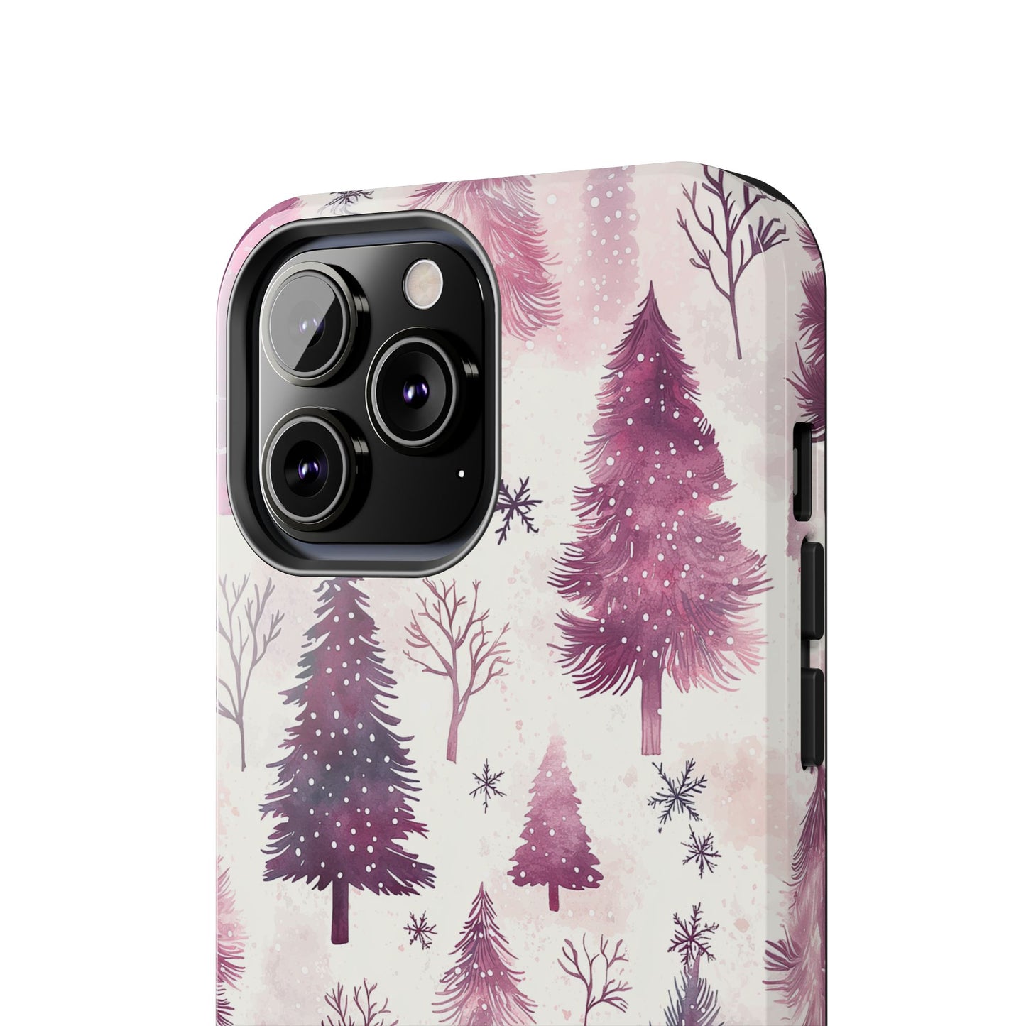 Winter Wonderland Purple Christmas Trees – iPhone Series Case