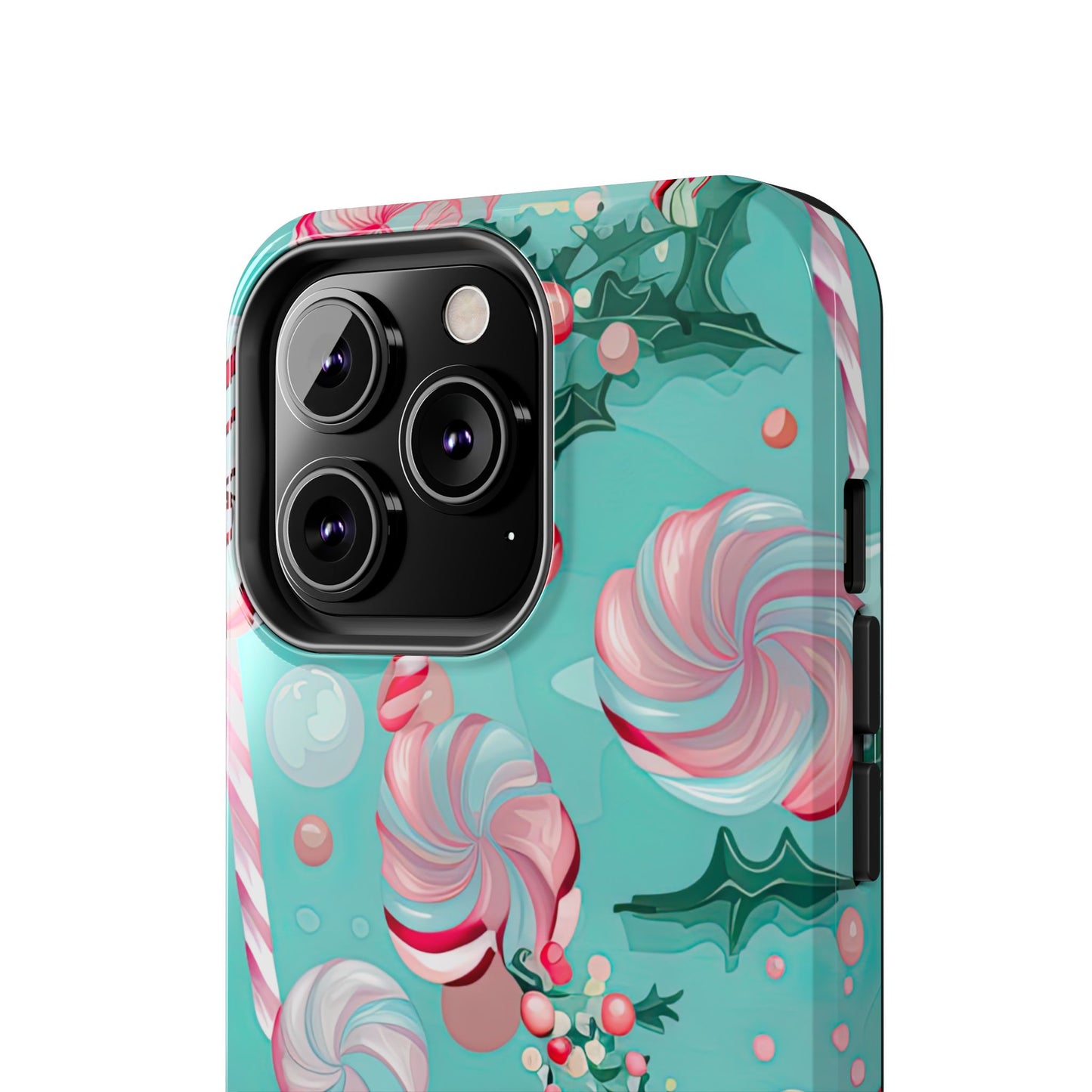 Candy Cane & Peppermint Holiday Delight – iPhone Series Case