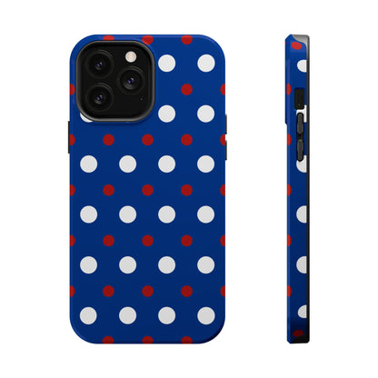 Patriotic Polka Dots – MagSafe iPhone Case