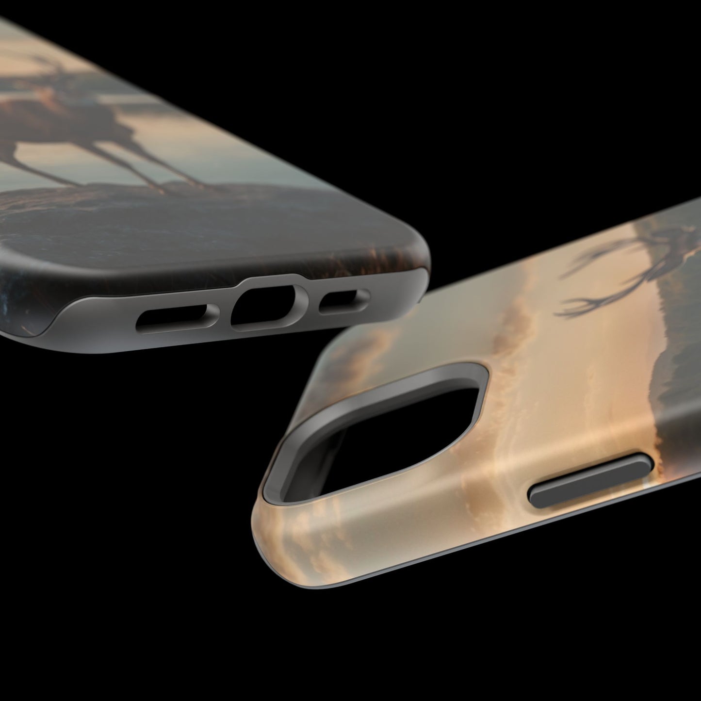 Majestic Stag at Sunset – MagSafe iPhone Case