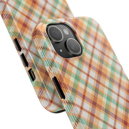 iPhone Case - Autumn Harvest Plaid Design