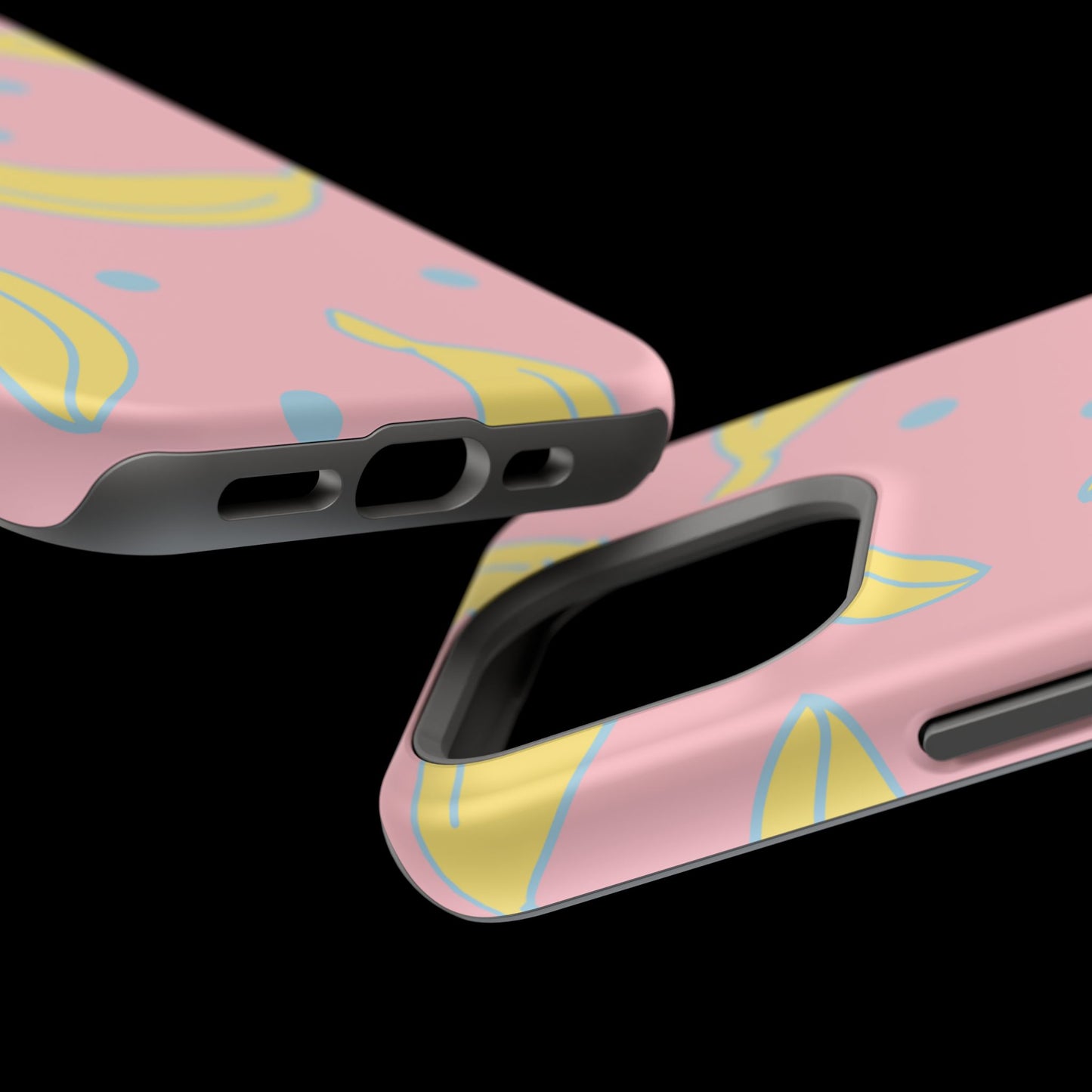 Pink Banana Pop MagSafe iPhone Case – Cute Pastel Design with Fun Retro Vibe