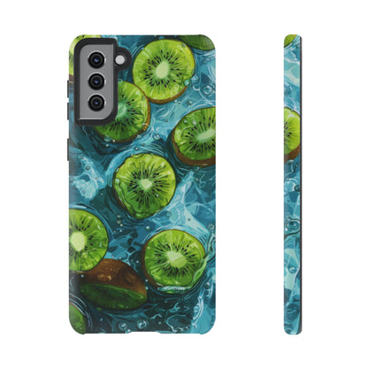 Tropical Kiwi Splash Samsung Galaxy  Case – Tough Dual-Layer, Vibrant Summer Design