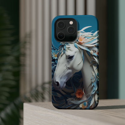 Floral Horse MagSafe iPhone Case