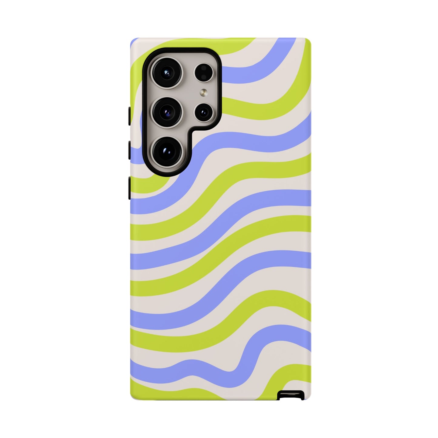 Neon Wave Samsung Galaxy Case – Bold Dual-Layer Protection with 70s-Inspired Vibe