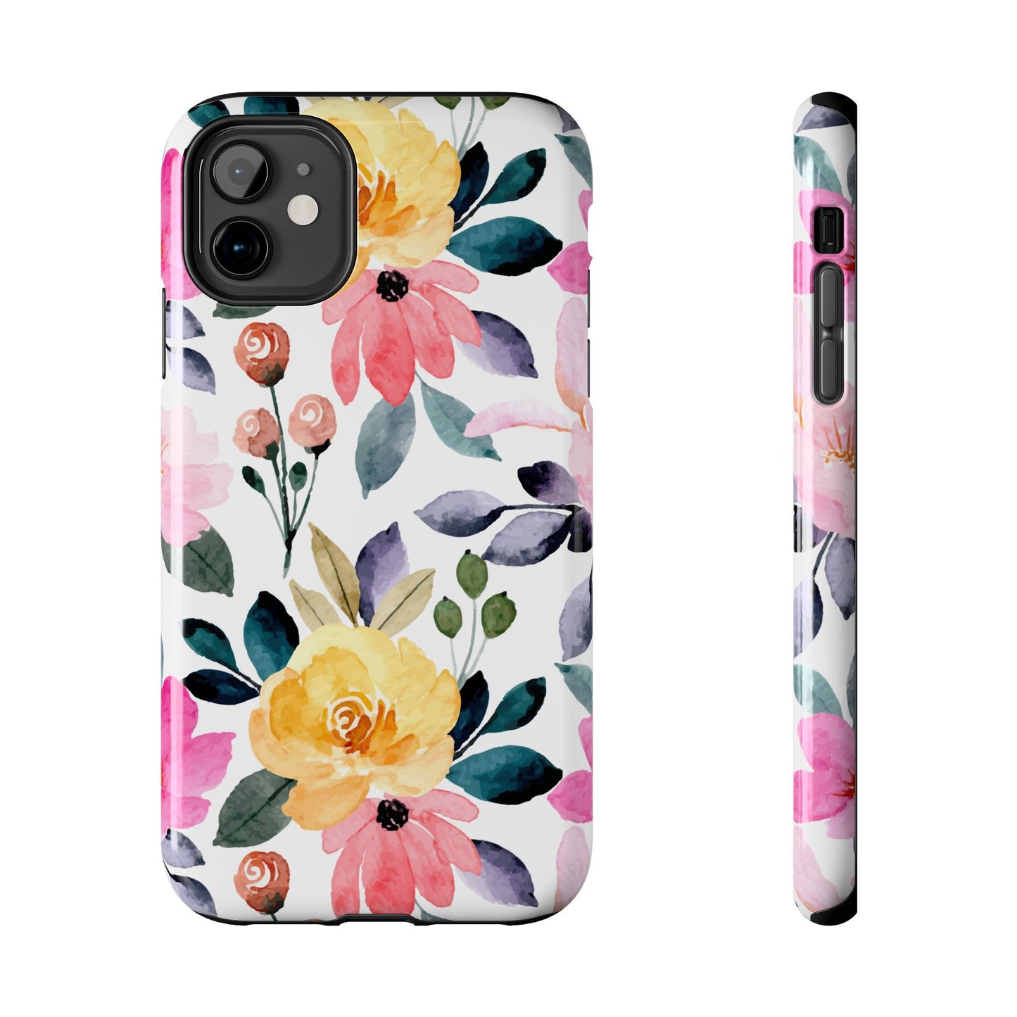 Blossoming Beauty – iPhone Series Case with Vibrant Watercolor Flowers