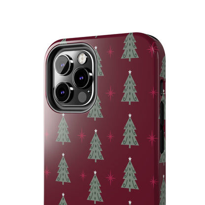 Retro Christmas Tree Pattern – iPhone Series Case