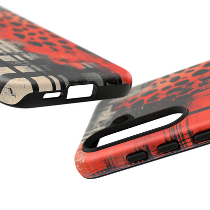 Cheetah Plaid Case – Red & Black Pattern