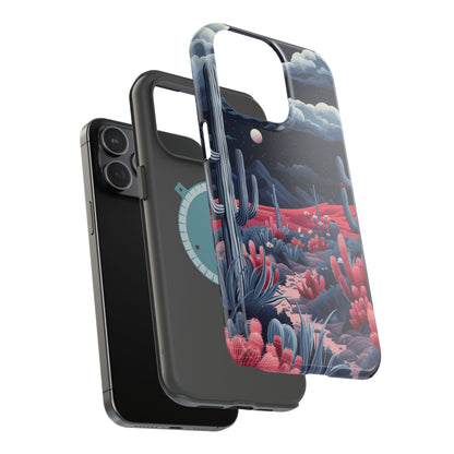 Moonlit Saguaro iPhone Case