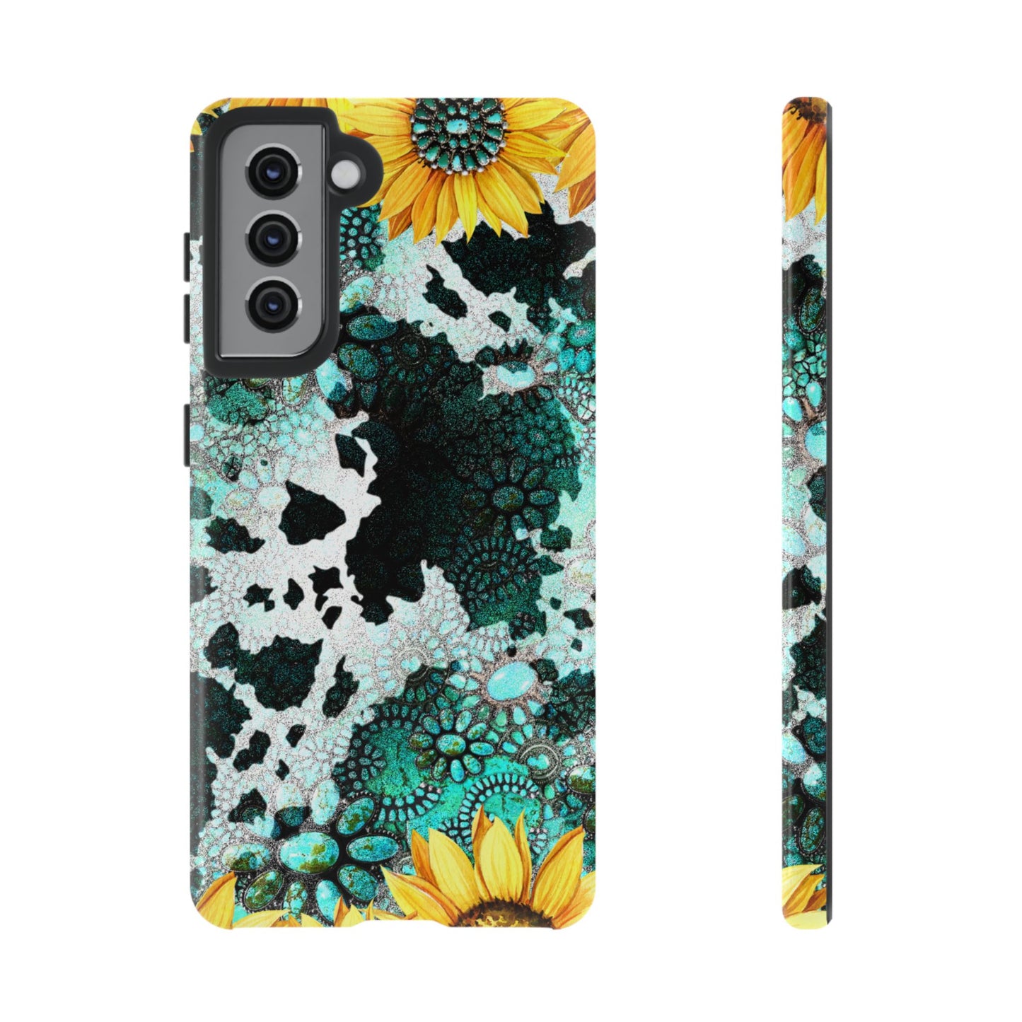 Boho Turquoise Sunflower Lace - Samsung Galaxy Series Case