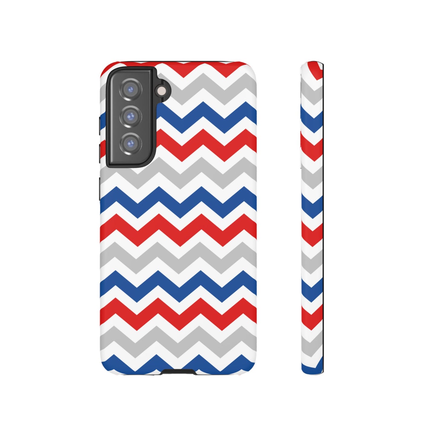 Patriotic Red, White & Blue Chevron – Bold Geometric Samsung Galaxy Case