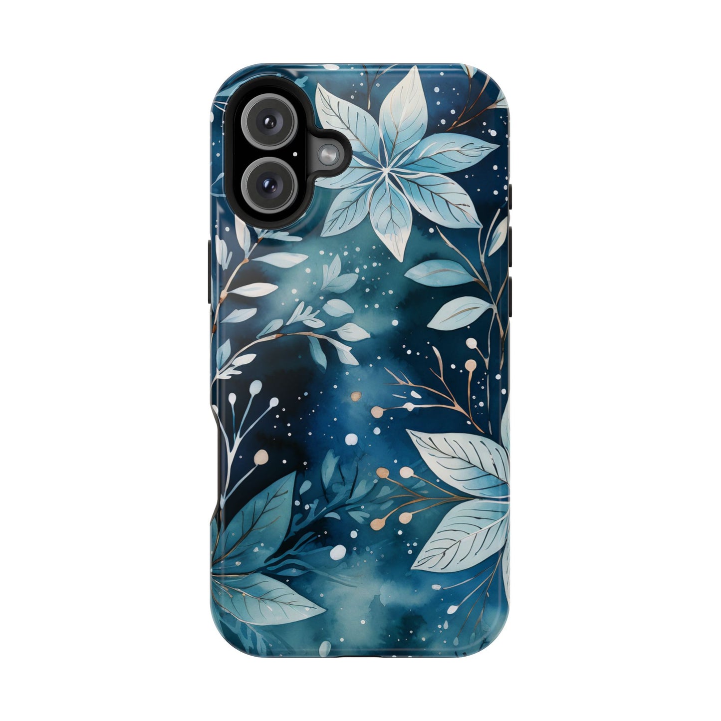 Midnight Frost Botanical – MagSafe iPhone Case