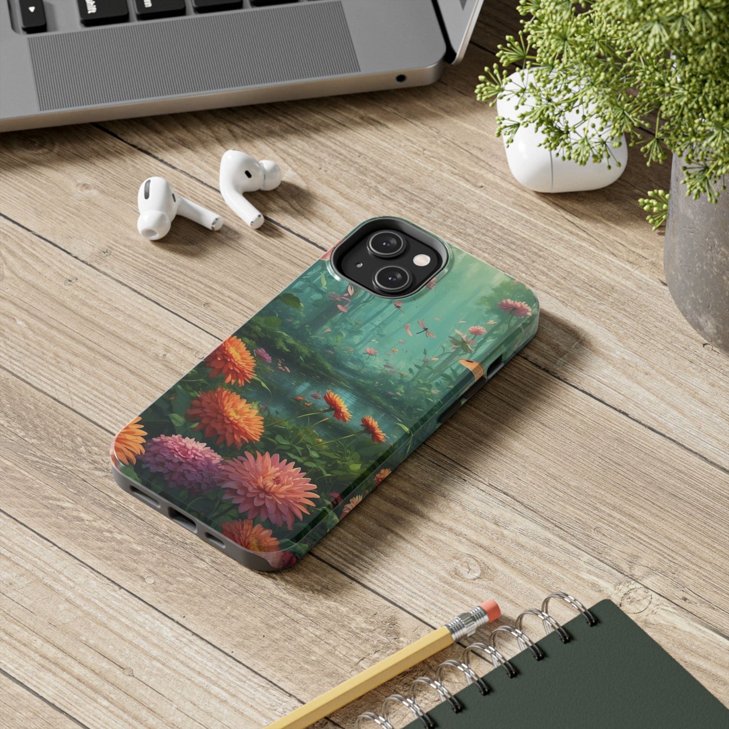 Enchanted Forest Dragonflies & Blossoms – iPhone Series Case