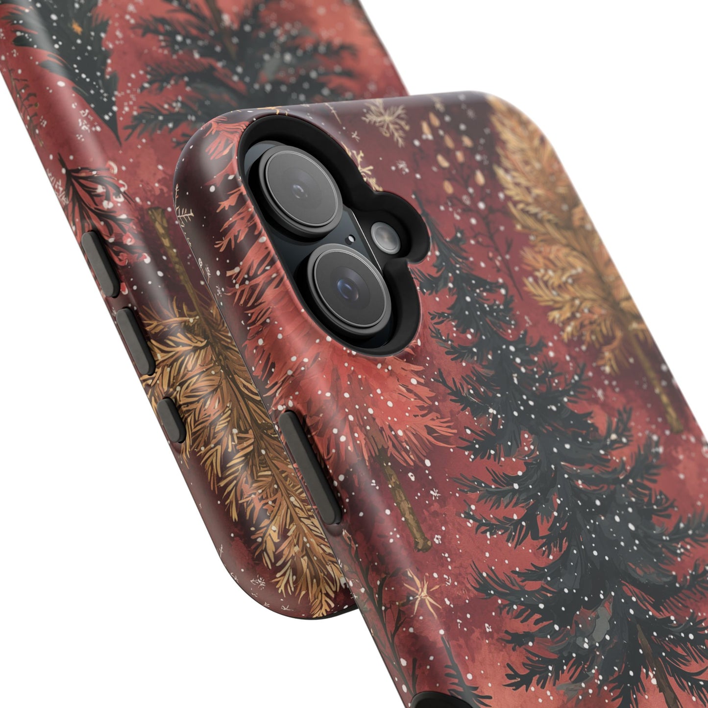 Rustic Red Winter Forest - MagSafe iPhone Series Case