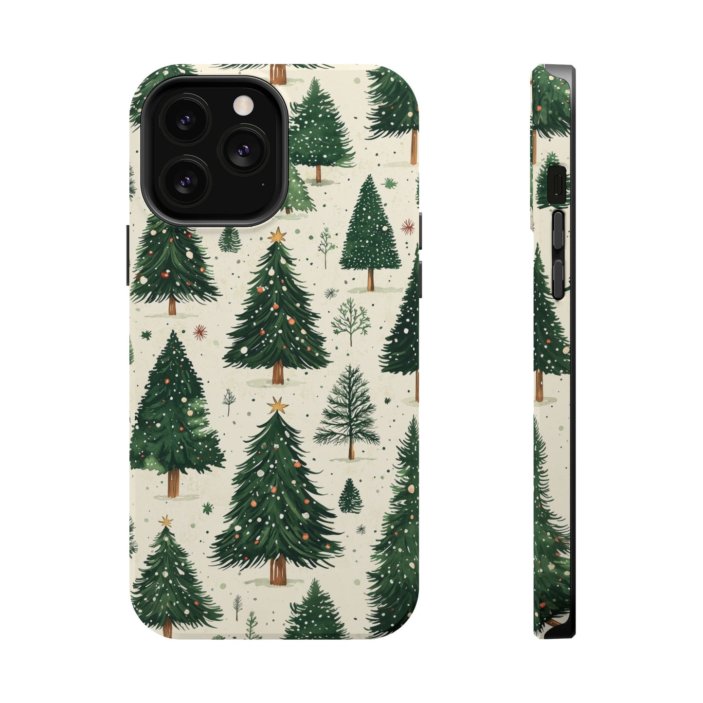 Festive Christmas Tree Forest Pattern – MagSafe iPhone Series Case