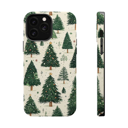 Festive Christmas Tree Forest Pattern – MagSafe iPhone Series Case