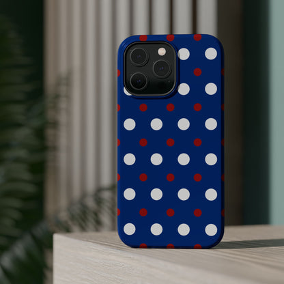 Patriotic Polka Dots – MagSafe iPhone Case