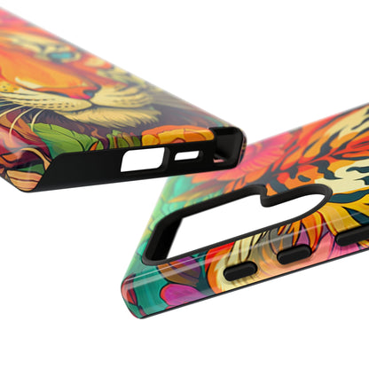 Fierce Rainbow Tiger Art - Samsung Galaxy Case