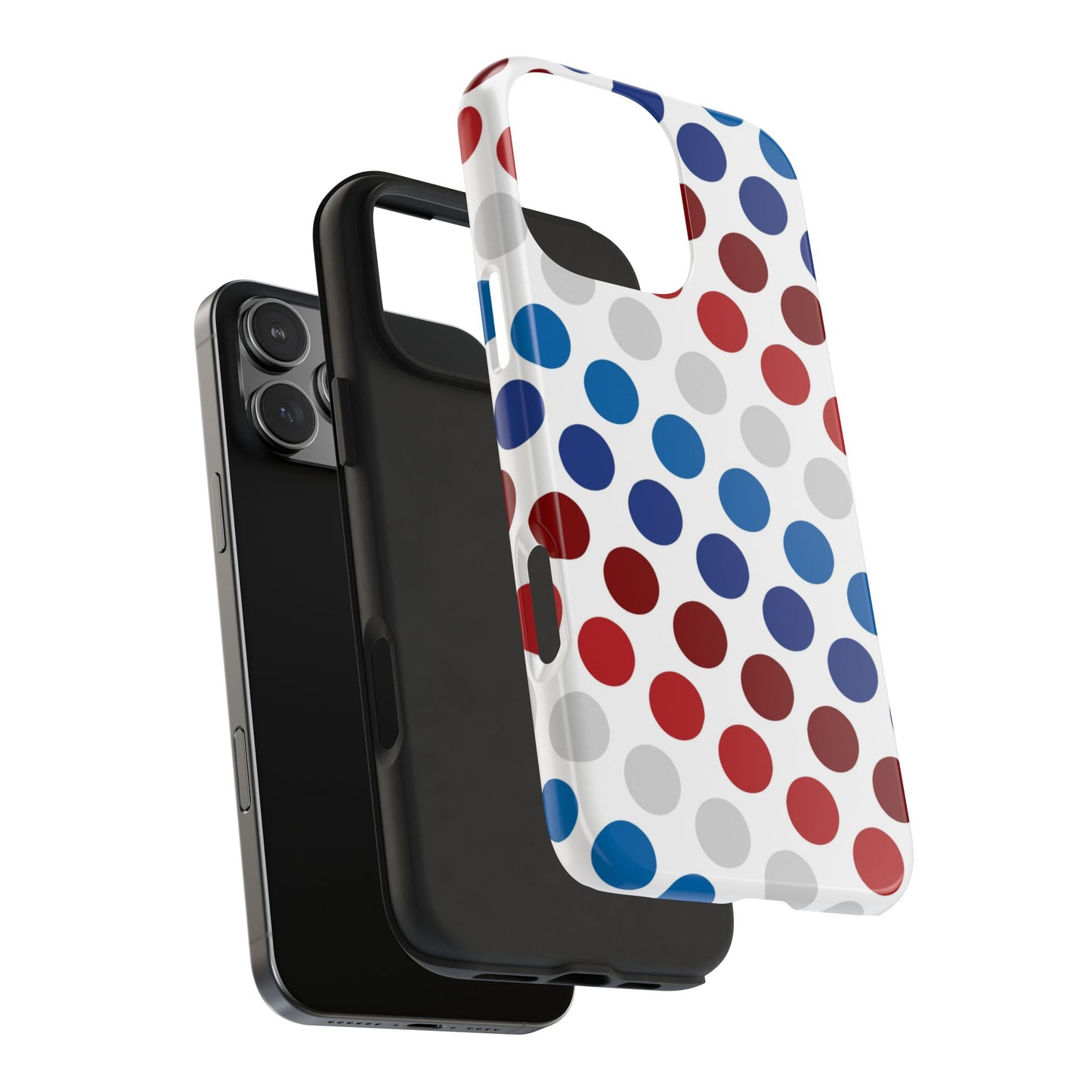 Patriotic Polka Dots - iPhone Case