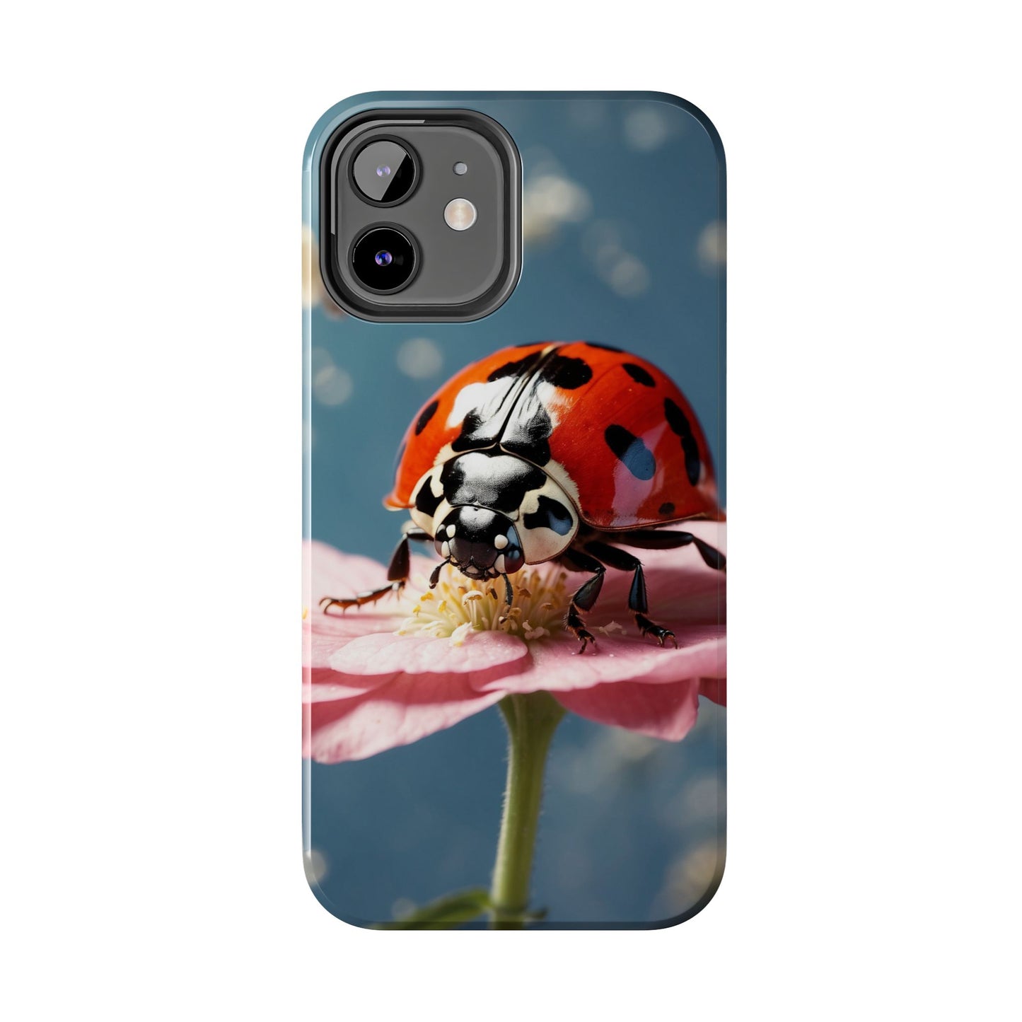 iPhone Case: Floral Ladybug Delight