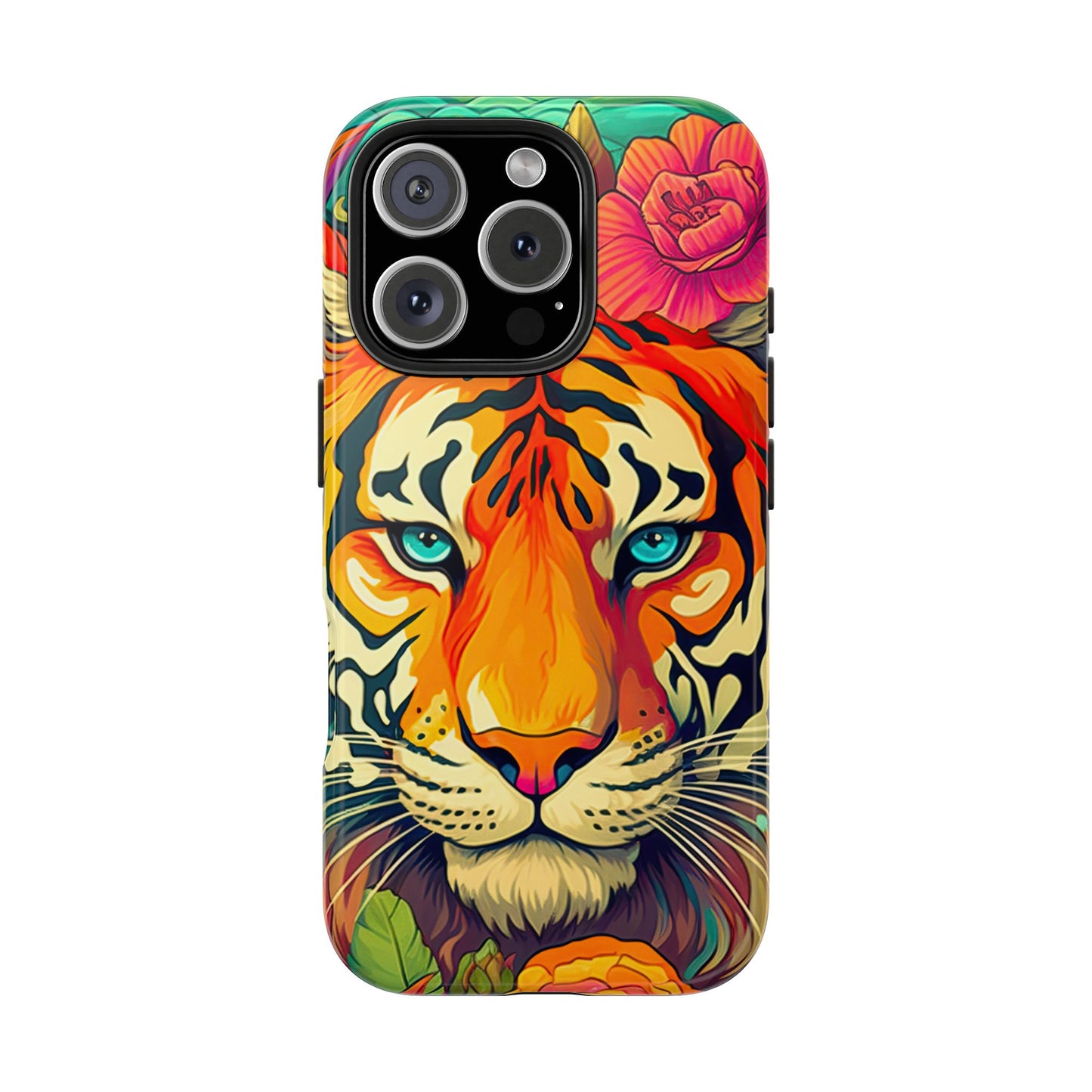 Fierce Rainbow Tiger Art - iPhone Series Case