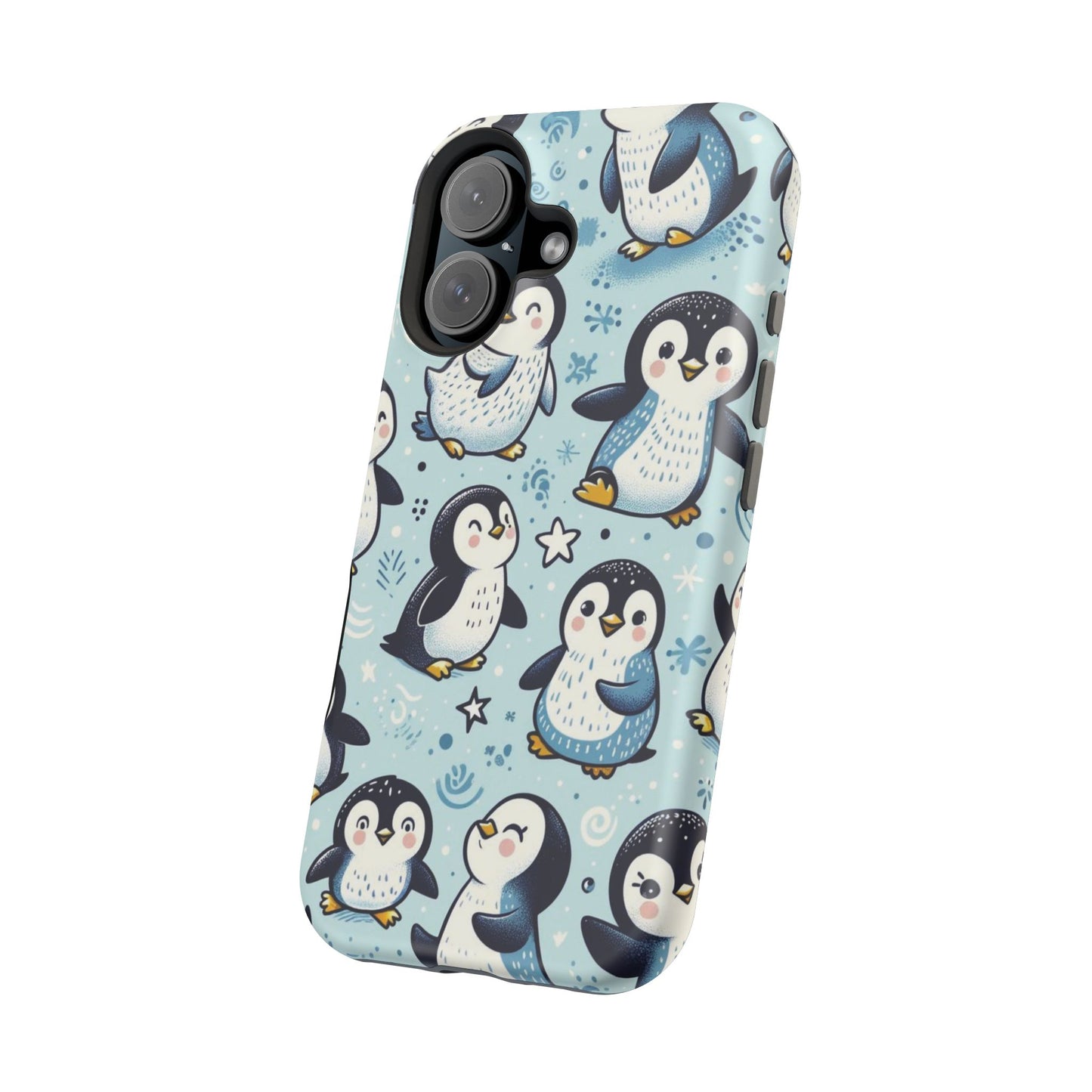 Cute Penguin Parade iPhone Case