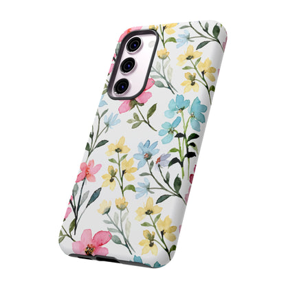 Watercolor Floral Bliss – Samsung Galaxy Case with Pastel Flower Design