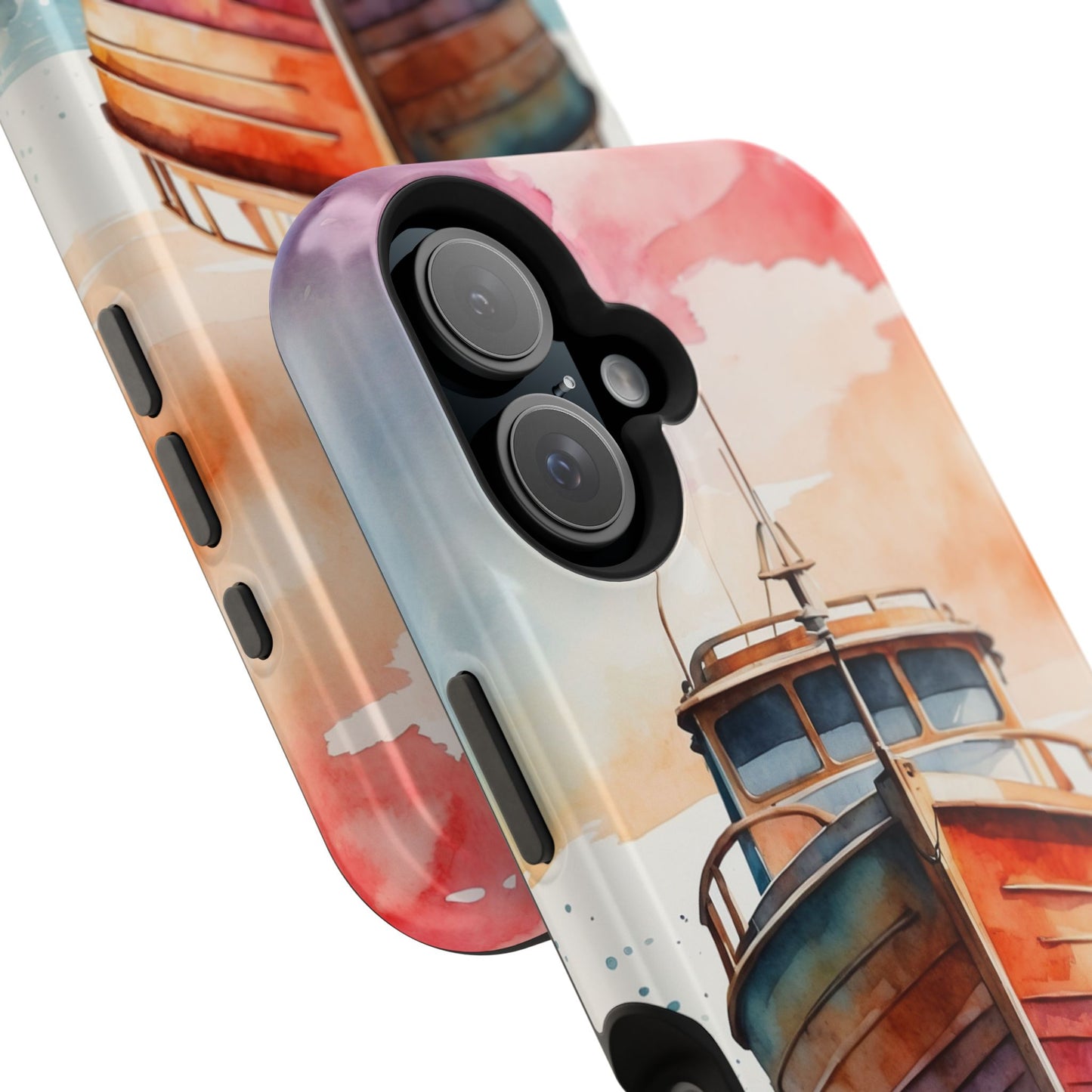 Sunset Sail Watercolor Boat –  MagSafe iPhone Series Case