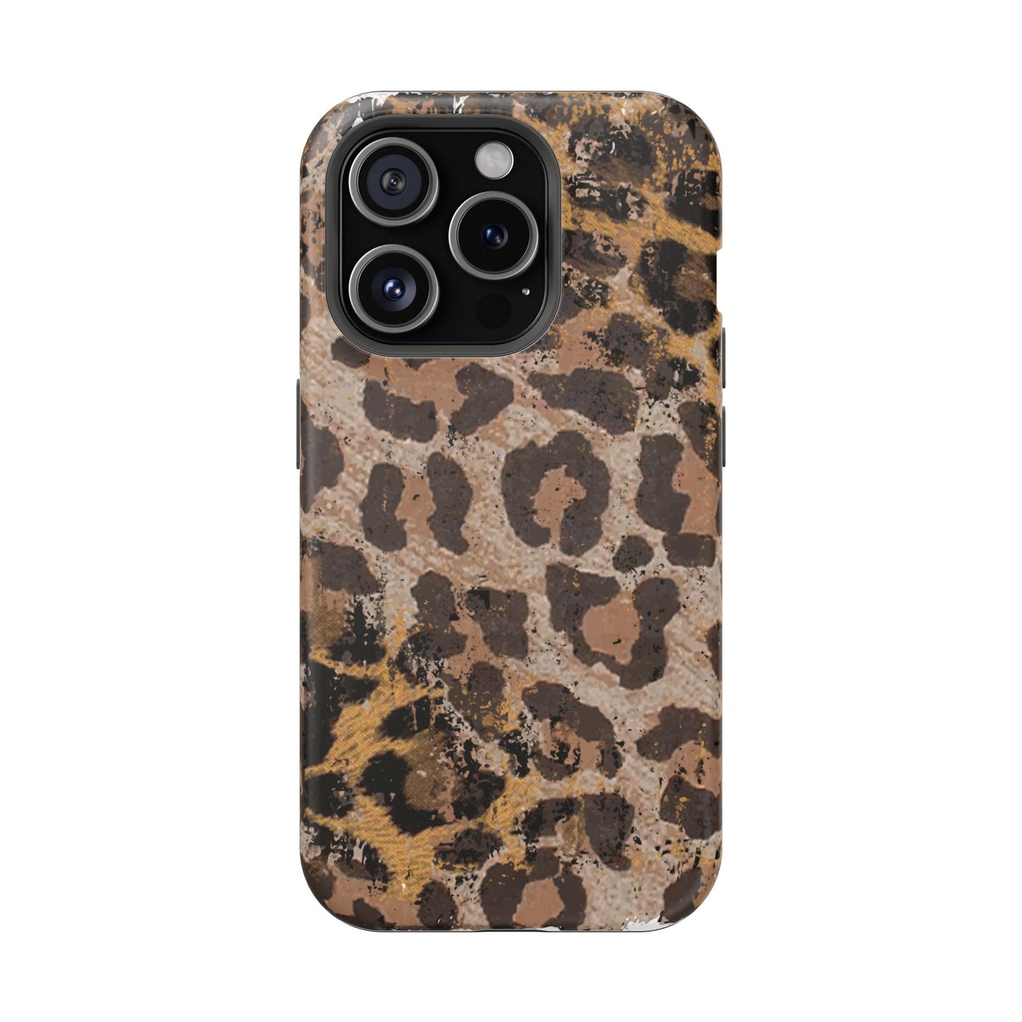 Vintage Distressed Leopard Print - MagSafe iPhone Series Case