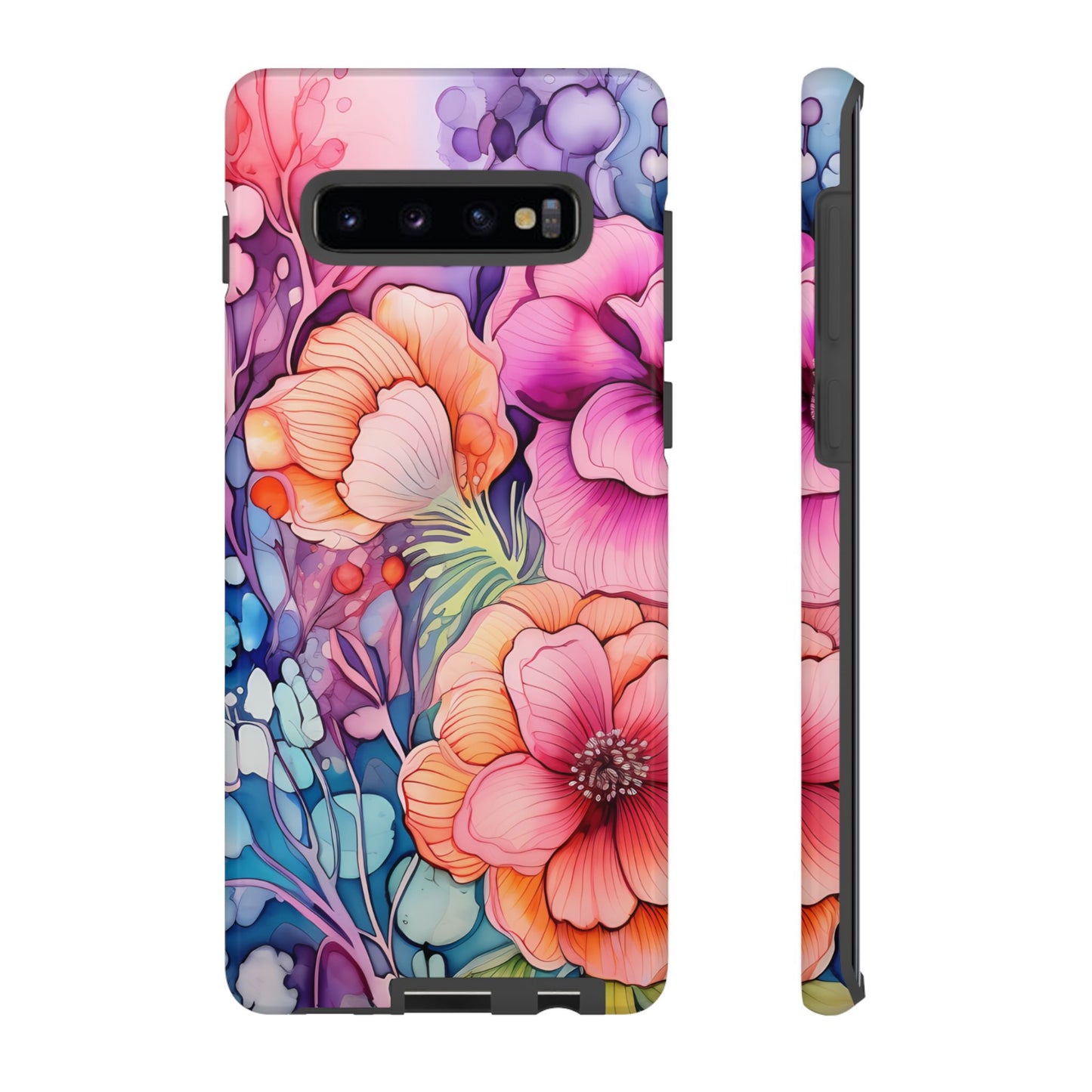 Bright Watercolor Floral Splash iPhone Series Case – Bold Artistic Design