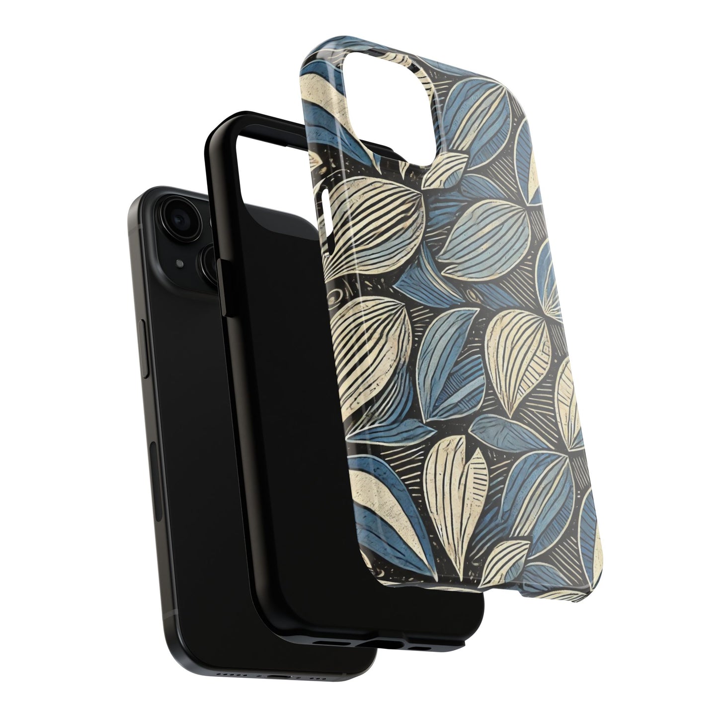 Botanical Leaf Pattern iPhone Case - Nature-Inspired Protective Cover