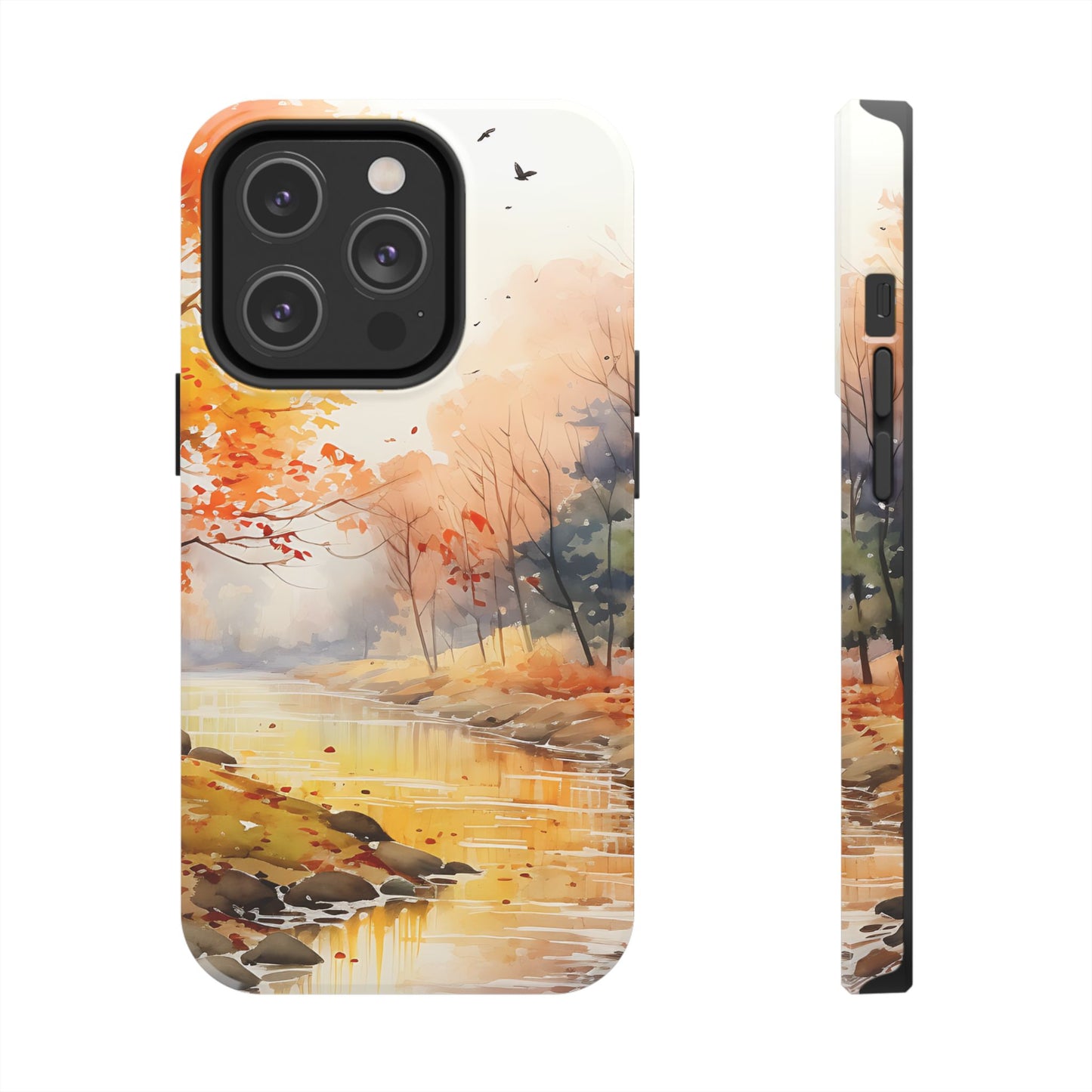 Autumn River Serenity – iPhone Case