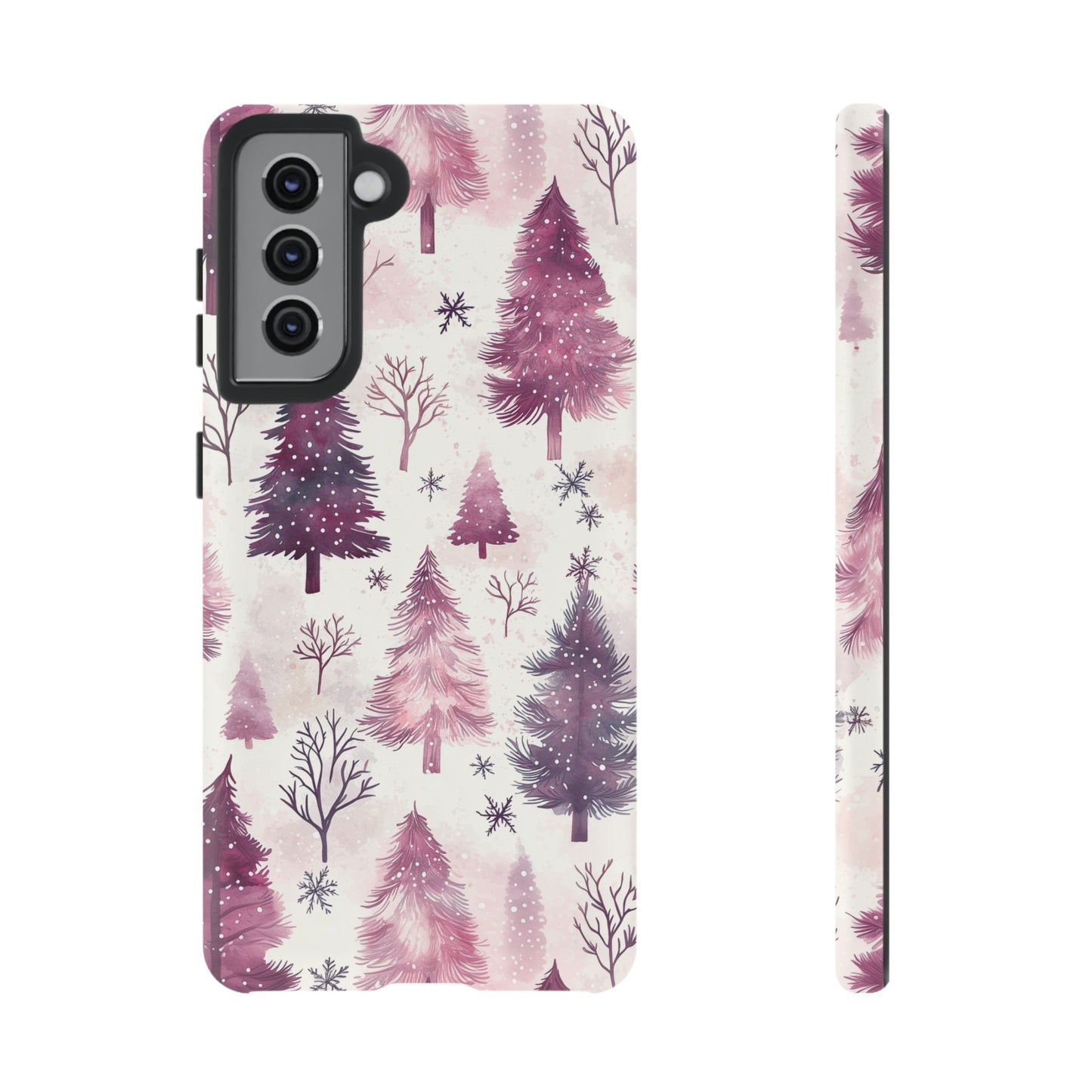 Winter Wonderland Purple Christmas Trees –Samsung Galaxy Series Case